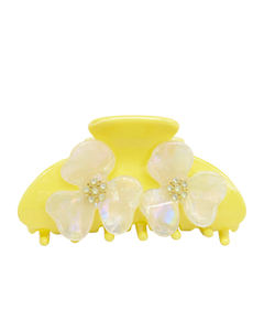 Dahlia claw clip in plant-based acetate by Pearls Studios