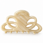 Desert Clip, ivory flower-shaped claw clip by Pearls Studios